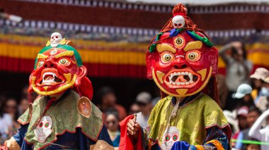 17 Haziran 2024 'te Leh, Ladakh Hindistan' daki Hemis Festivali sırasında yapılan 