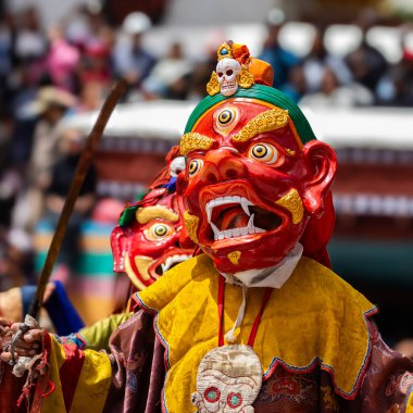 17 Haziran 2024 'te Leh, Ladakh Hindistan' daki Hemis Festivali sırasında yapılan 