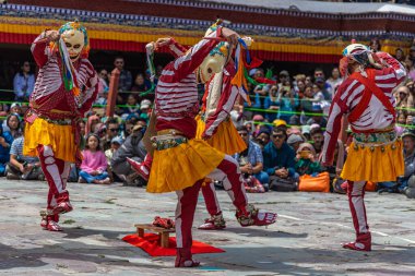 17 Haziran 2024 'te Leh, Ladakh Hindistan' daki Hemis Festivali sırasında yapılan 