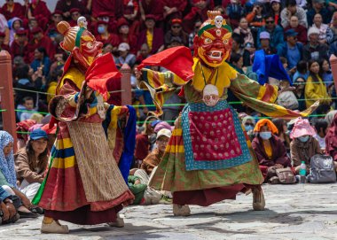 17 Haziran 2024 'te Leh, Ladakh Hindistan' daki Hemis Festivali sırasında yapılan 