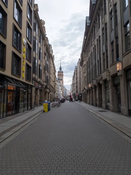 Leipzig Niemcy Listopad 2022 Piękna Niemiecka Architektura Ulicach Lipska — Zdjęcie stockowe