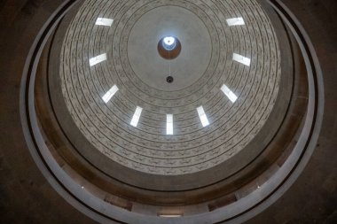 LEIPZIG, ALMANY - 24 Kasım 2022: Leipzig 'deki Milletler Muharebesi' nin devasa anıtı.