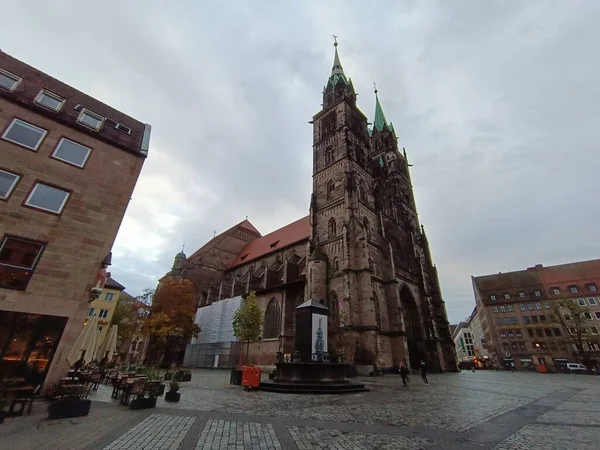 Nuremberg Alemania Noviembre 2022 Gigante Lorenzkirche También Conocido Como Iglesia —  Fotos de Stock
