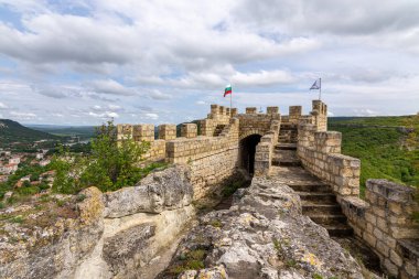 Ovech fortress near Provadia town in Bulgaria. Ancient stone wall with amazing view. clipart