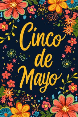  Cinco De Mayo için tatil kutlama afiş 