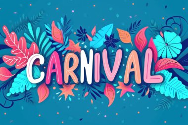 Pankartlar ve Kutlamalar İçin Karnaval Yazıtları Sunan Kutlama Şablonu