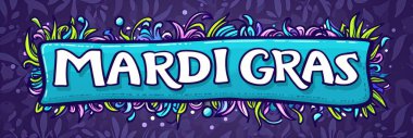 Neşeli Mardi Gras Kutlama Kartları ve Sancaklar İçin Arkaplan