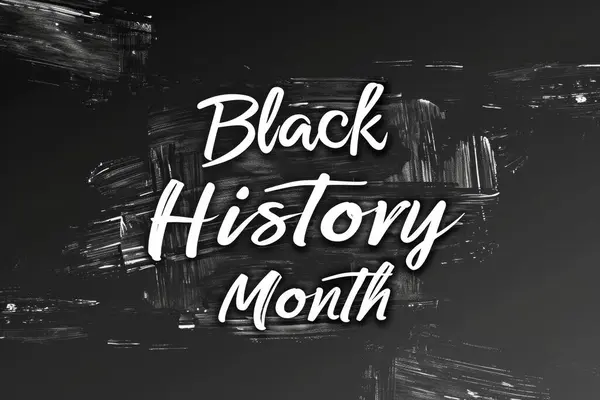 black history month poster black background