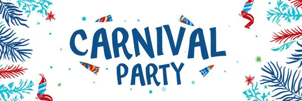 Kutlama Arkaplanı Karnaval Parti Kartları ve Pankartlar için Metin