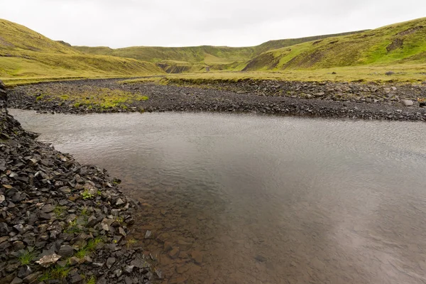 Podróż Islandii Spektakularny Islandzki Krajobraz Drogi — Zdjęcie stockowe