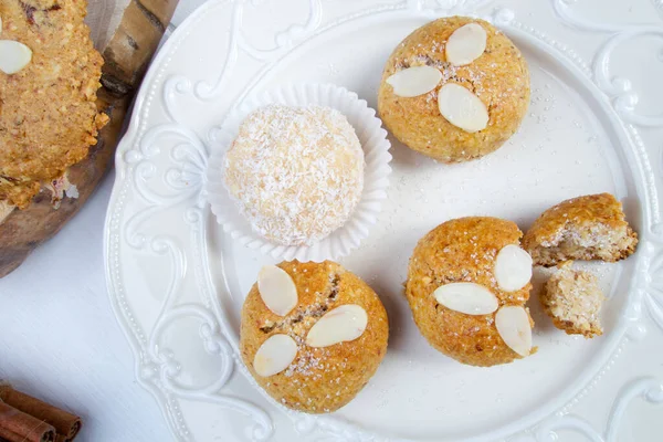 Sweet Delicious Homemade Almond Cookies — Stock Photo, Image