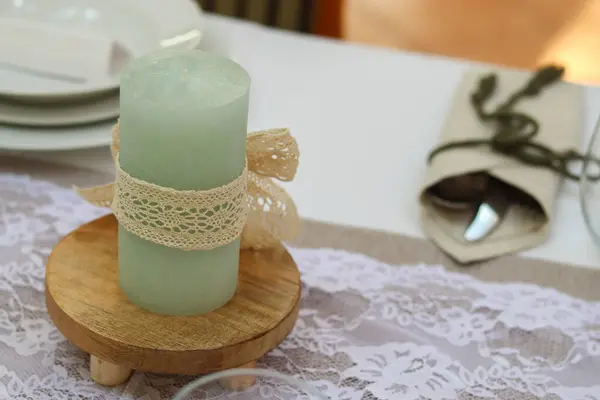 Düğün dekorasyon mum