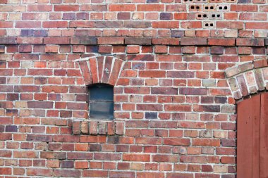 Tuğlalı duvar. eski kırmızı tuğla duvar