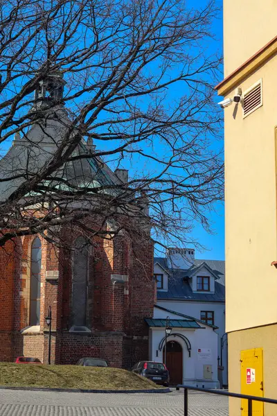 St. Nicholas, Sandomierz 'in eski bölümünde. Polonya.