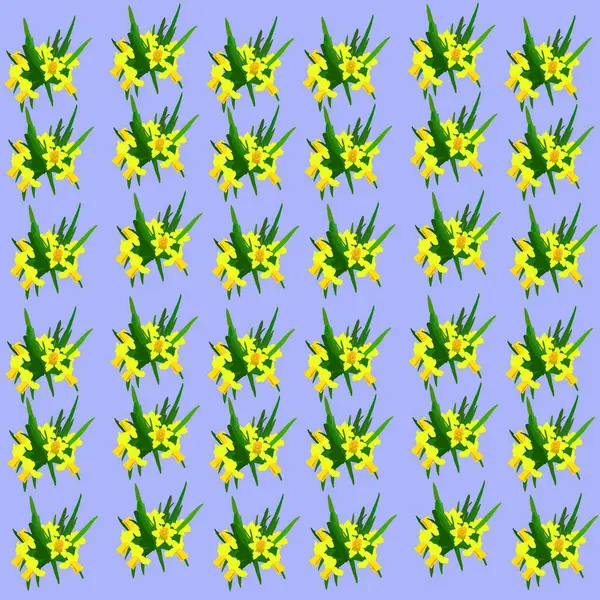 Нарцис Весняна Квітка Жовта Весняна Квітка Зеленим Листям Весна Краса — стокове фото