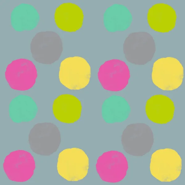 Muster Nahtlos Farbe Vektor Textur Design Tapete Bunt Kreis Illustration — Stockfoto