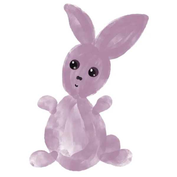 Conejo Conejo Dibujos Animados Animal Pascua Vector Ilustración Liebre Conjunto — Foto de Stock