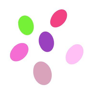 Yumurta Renkleri Pembe Mor Doğum günü 