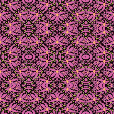 Desen, yeşil, vektör, illüstrasyon, tasarım, pürüzsüz, doku, duvar kağıdı, doğa, yaprak, dekorasyon, çiçek, bahar