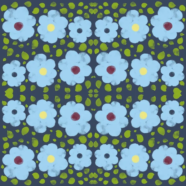 Pattern Green Vector Illustration Design Seamless Texture Wallpaper Nature Leaf — Stock Photo, Image