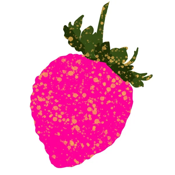 Aardbeien Fruit Bes Voedsel Frambozen Zoet Patroon Naadloos Vector Natuur — Stockfoto