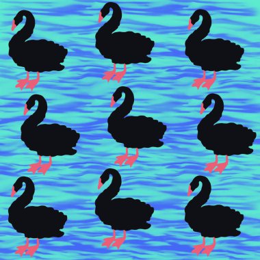 kuş, kuğu, hayvan, vektör, illüstrasyon, çizgi film, doğa, su, gaga, aşk, göl, ördek, siyah, tüy, siluet, kuşlar