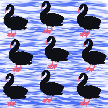   kuş, kuğu, hayvan, vektör, illüstrasyon, çizgi film, doğa, su, gaga, aşk, göl, ördek, siyah, tüy, siluet, kuşlar