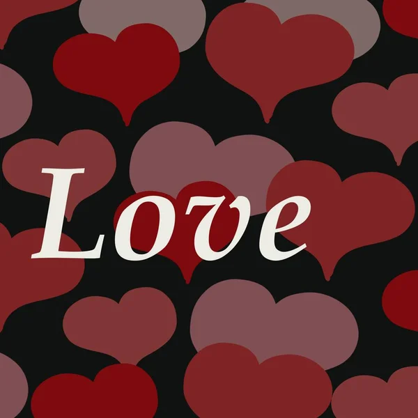 Heart Love Valentine Day Card Romance Vector Illustration Holiday Shape — Stock Photo, Image