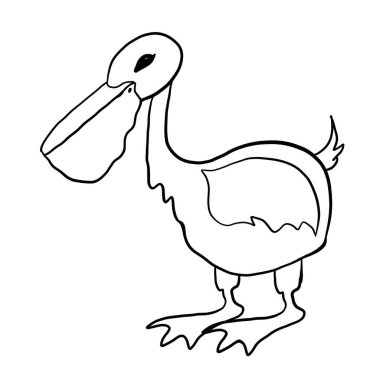 Pelikan çizgi filminde tavuk, balık, karikatür, hayvan, illüstrasyon, tavuk, vektör, komik, ördek, hayvan