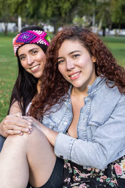 portrait of women with natural beauty and youth fashion, sunny day and friendship, rest lifestyle on a sunny summer day, two latin people