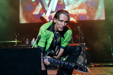 Steve Vai performs live at the Masonic Temple in Detroit, Michigan on 11-10-2022 clipart