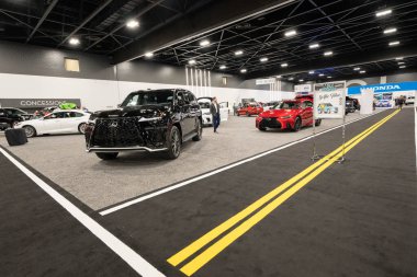 2023 Toledo Otomobil Fuarı 3 Şubat 2023 'te Toledo, Ohio' daki Glass City Center 'da.