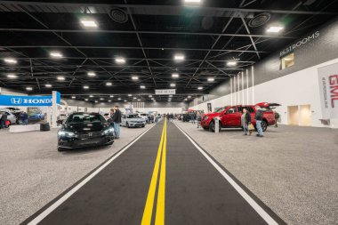 2023 Toledo Otomobil Fuarı 3 Şubat 2023 'te Toledo, Ohio' daki Glass City Center 'da.