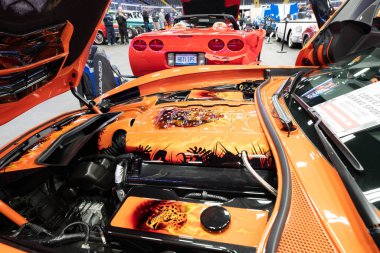 8th Annual Chrome and Ice Winter Indoor Autoshow at the Dort Financial Center in Flint, Michigan on 2-10-2-23