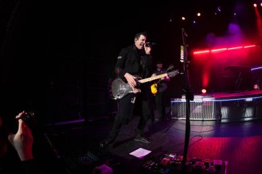 Theory of a Deaman and Skillet perform with special guest Saint Asonia at the Fillmore Detroit on February 22, 2023 in Detroit, Michigan