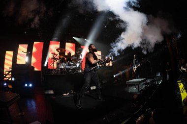 Skillet 22 Şubat 2023 'te Detroit, Michigan Fillmore' da bir Deadman 'ın Konuğu olarak canlı performans sergiliyor.