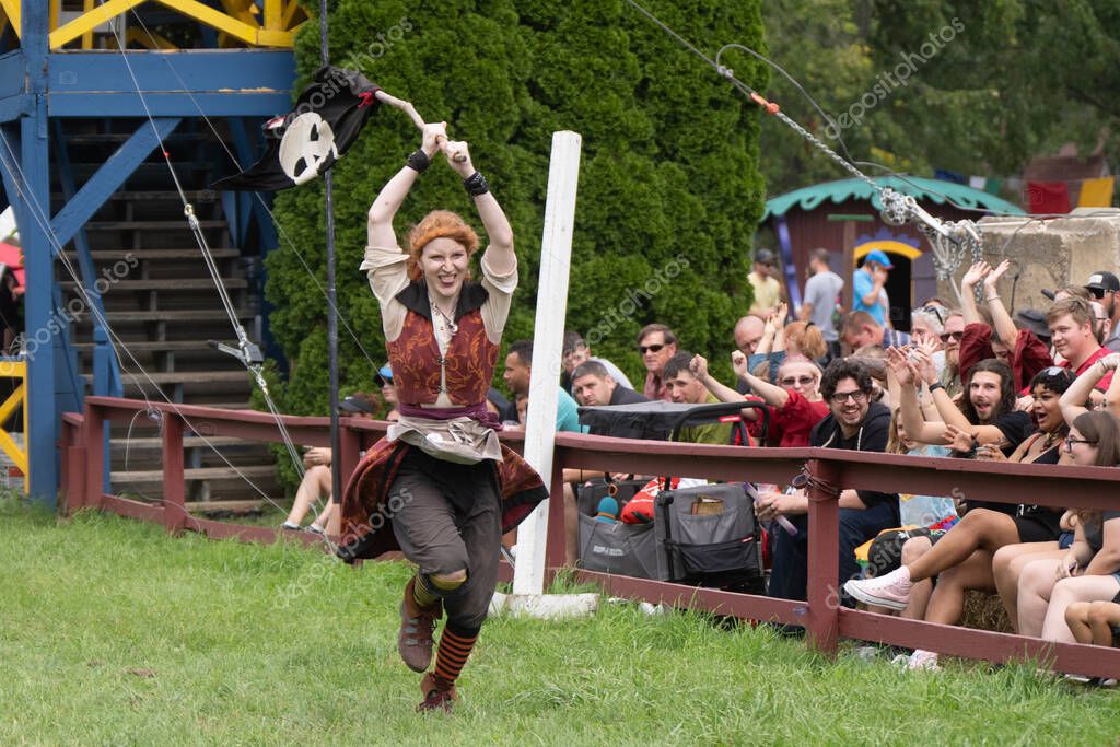 Michigan Renaissance Festival en Holly, Michigan el 2 de septiembre de