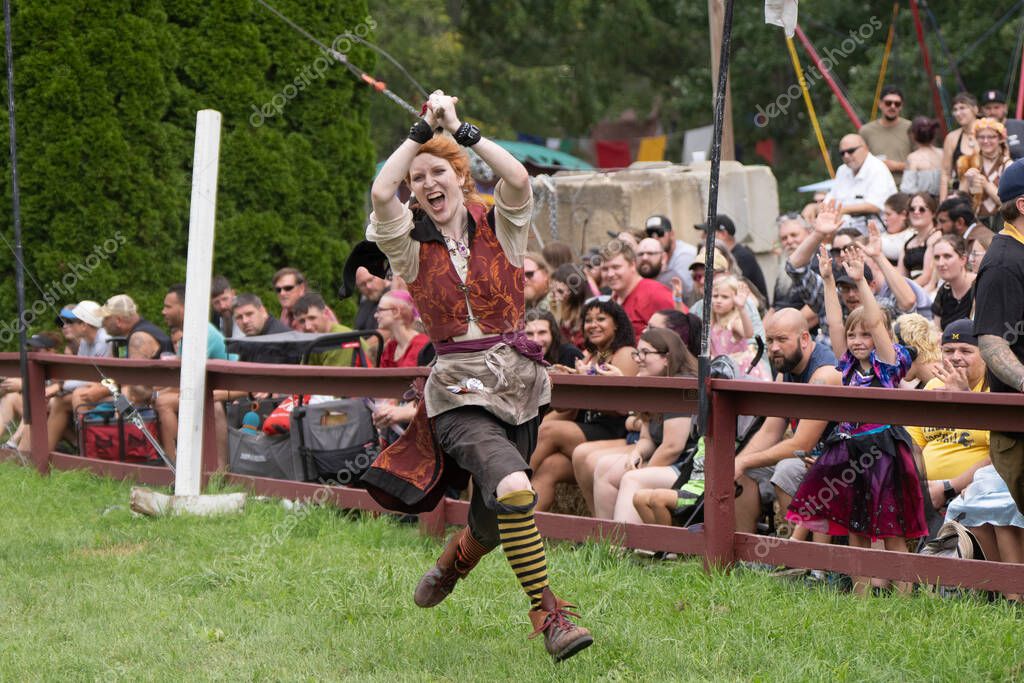 Michigan Renaissance Festival en Holly, Michigan el 2 de septiembre de