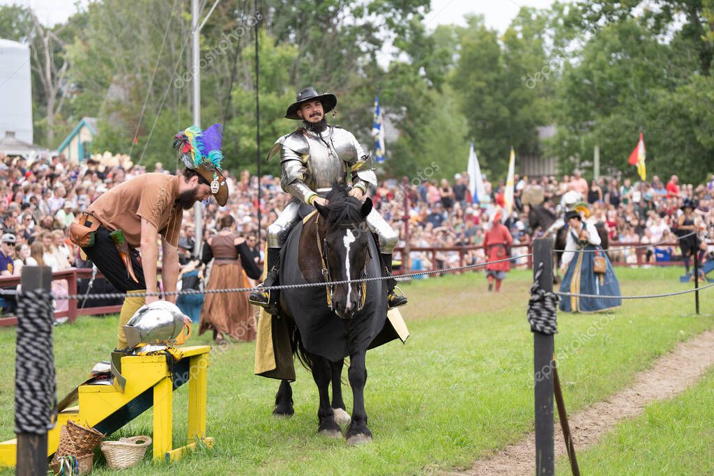 Michigan Renaissance Festival en Holly, Michigan el 2 de septiembre de