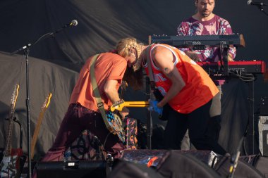 Grup aşkı 8-16-2023 tarihlerinde Detroit, Michigan 'daki P-NK için Comerica Park' ta özel konuk olarak sahne aldı.