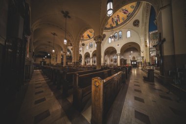 23 Şubat 2024 'te Detroit, Michigan' daki Aziz Hyacinth Katolik Kilisesi