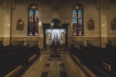 23 Şubat 2024 'te Detroit, Michigan' daki Aziz Hyacinth Katolik Kilisesi