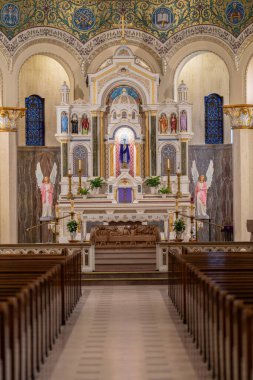 23 Şubat 2024 'te Detroit, Michigan' daki Aziz Hyacinth Katolik Kilisesi