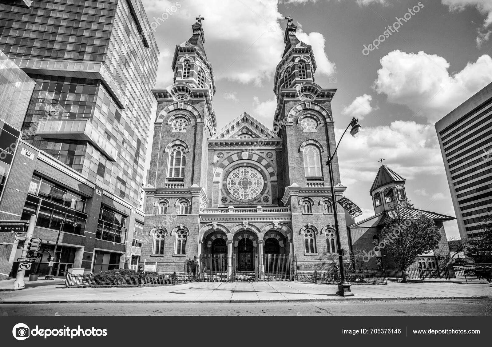 Historic Cathedral Mary Detroit Michigan February 2024 — Stock Editorial Photo © JDunbarPhoto