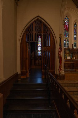 Tarihi St. John 's Episcopal Kilisesi Detroit, Michigan 5 Mart 2024