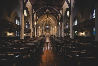 Tarihi St. John 's Episcopal Kilisesi Detroit, Michigan 5 Mart 2024