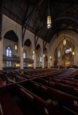 Tarihi St. John 's Episcopal Kilisesi Detroit, Michigan 5 Mart 2024
