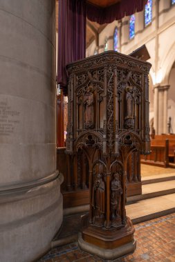 6 Mart 2024 'te Detroit, Michigan' daki St. Paul Katedrali Kilisesi