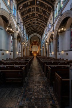 6 Mart 2024 'te Detroit, Michigan' daki St. Paul Katedrali Kilisesi