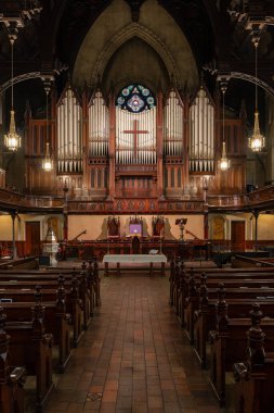 Tarihi Fort Street Presbiteryen Detroit Kilisesi 14 Mart 2024